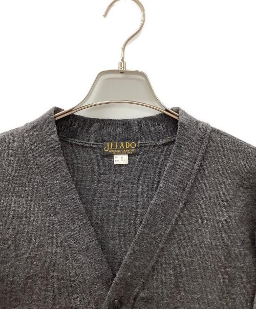 JELADO（ジェラード）JELADO (ジェラード) 薄手カーディガン グレー サイズ:Lの古着・服飾アイテム