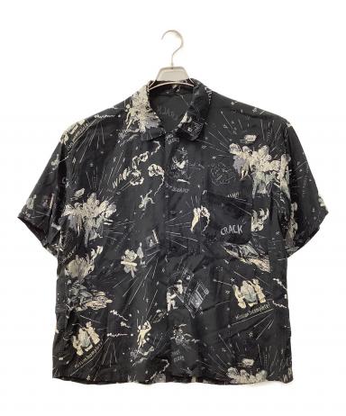 ポータークラシック　アロハシャツ　サイズ:M ブラック 中古・古着通販】Porter Classic (ポータークラシック) 半袖 アロハ