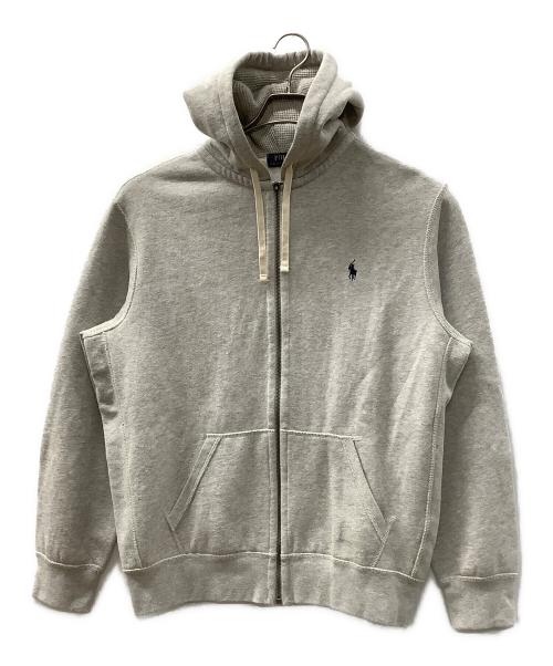 POLO RALPH LAUREN（ポロ・ラルフローレン）POLO RALPH LAUREN (ポロ・ラルフローレン) ジップパーカー ライトグレー サイズ:XLの古着・服飾アイテム
