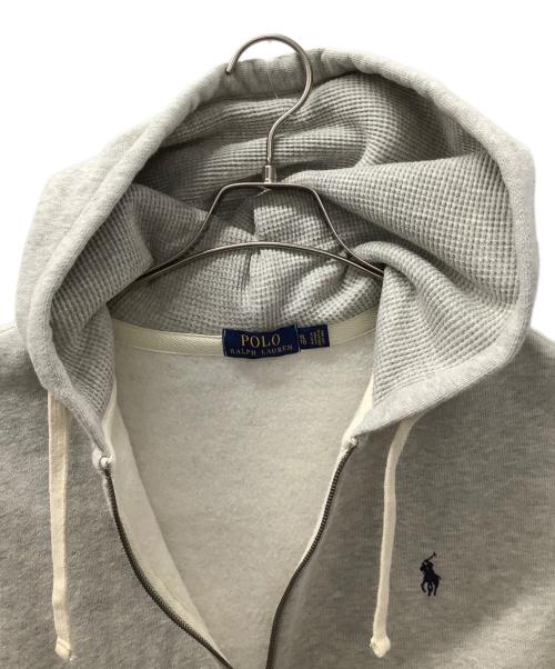 POLO RALPH LAUREN（ポロ・ラルフローレン）POLO RALPH LAUREN (ポロ・ラルフローレン) ジップパーカー ライトグレー サイズ:XLの古着・服飾アイテム