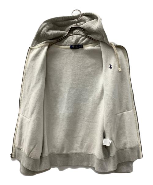 POLO RALPH LAUREN（ポロ・ラルフローレン）POLO RALPH LAUREN (ポロ・ラルフローレン) ジップパーカー ライトグレー サイズ:XLの古着・服飾アイテム
