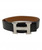 HERMESエルメス）の古着「コンスタンスベルト」｜ブラウン×ブラック