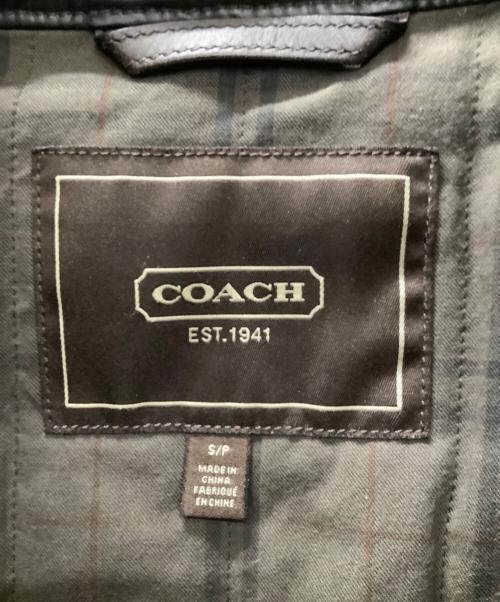 COACH（コーチ）COACH (コーチ) レザージャケット ブラウン サイズ:Sの古着・服飾アイテム