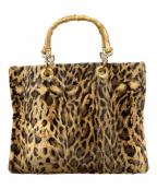 L'appartementアパルトモン）の古着「Leopard Bamboo Bag」｜ブラウン×ベージュ