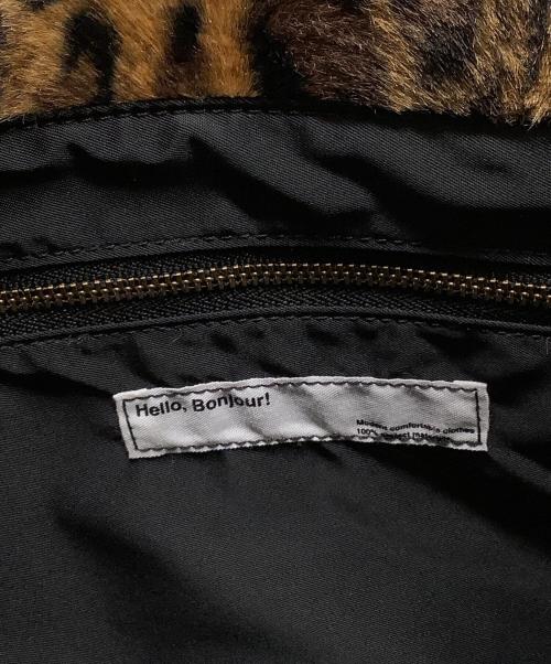 L'appartement（アパルトモン）L'appartement (アパルトモン) Leopard Bamboo Bag ブラウン×ベージュの古着・服飾アイテム