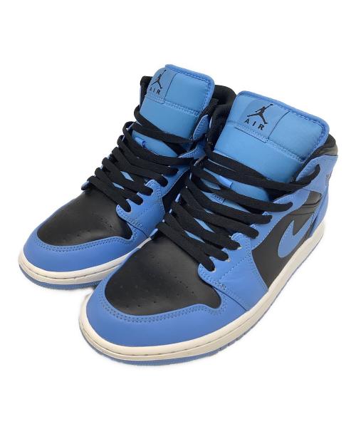 NIKE（ナイキ）NIKE (ナイキ) Air Jordan 1 Mid（エアジョーダン1） ブルー×ブラック サイズ:US9.5の古着・服飾アイテム