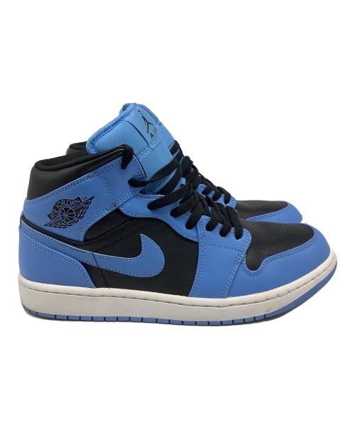 NIKE（ナイキ）NIKE (ナイキ) Air Jordan 1 Mid（エアジョーダン1） ブルー×ブラック サイズ:US9.5の古着・服飾アイテム