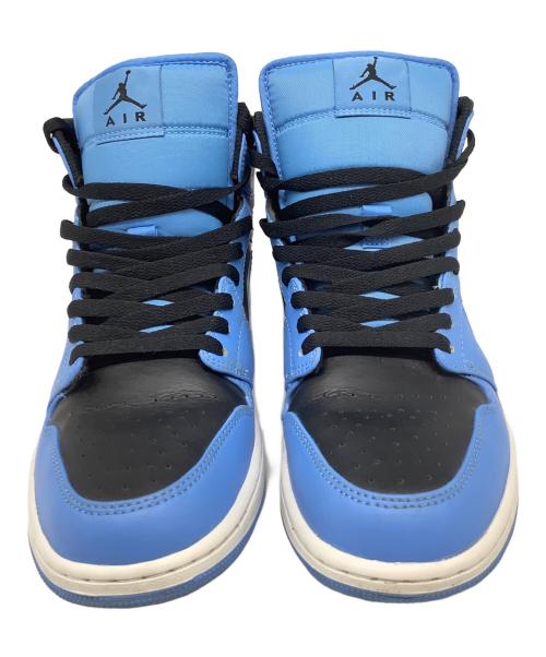 NIKE（ナイキ）NIKE (ナイキ) Air Jordan 1 Mid（エアジョーダン1） ブルー×ブラック サイズ:US9.5の古着・服飾アイテム