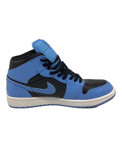 NIKE（ナイキ）NIKE (ナイキ) Air Jordan 1 Mid（エアジョーダン1） ブルー×ブラック サイズ:US9.5の古着・服飾アイテム