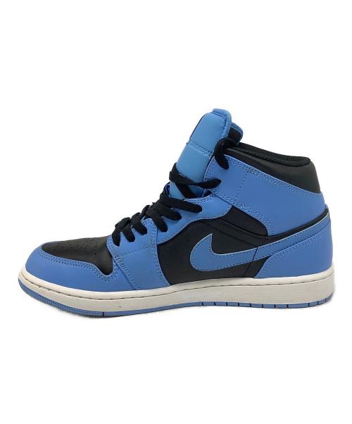 NIKE（ナイキ）NIKE (ナイキ) Air Jordan 1 Mid（エアジョーダン1） ブルー×ブラック サイズ:US9.5の古着・服飾アイテム
