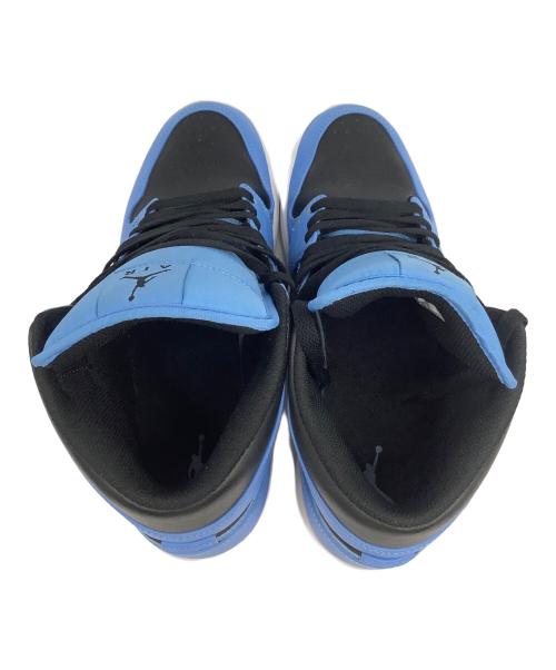 NIKE（ナイキ）NIKE (ナイキ) Air Jordan 1 Mid（エアジョーダン1） ブルー×ブラック サイズ:US9.5の古着・服飾アイテム