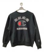 Champion×THE BLACK EYE PATCHチャンピオン×ブラックアイパッチ）の古着「スウェット」｜ブラック