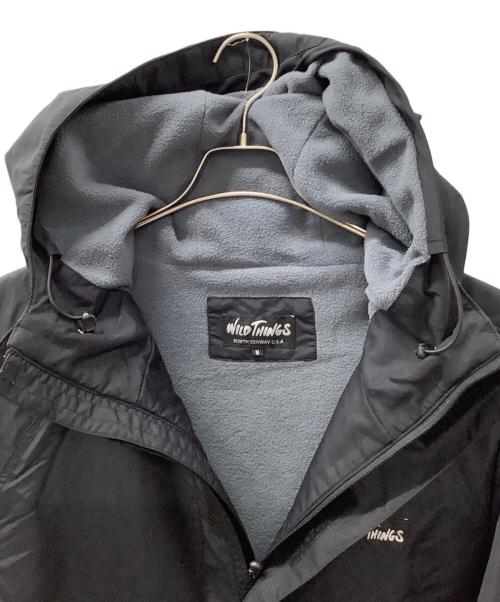 WILD THINGS（ワイルドシングス）WILD THINGS (ワイルドシングス) フリースライニング マウンテンパーカー ブラック サイズ:Mの古着・服飾アイテム
