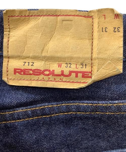 RESOLUTE（リゾルト）RESOLUTE (リゾルト) 712デニムパンツ インディゴ サイズ:32の古着・服飾アイテム