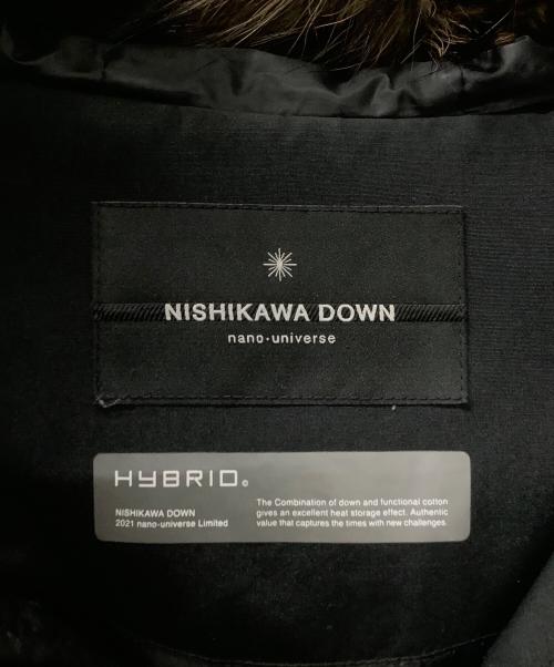 nano・universe（ナノ・ユニバース）nano・universe (ナノ・ユニバース) 西川ダウン ブラック サイズ:Lの古着・服飾アイテム