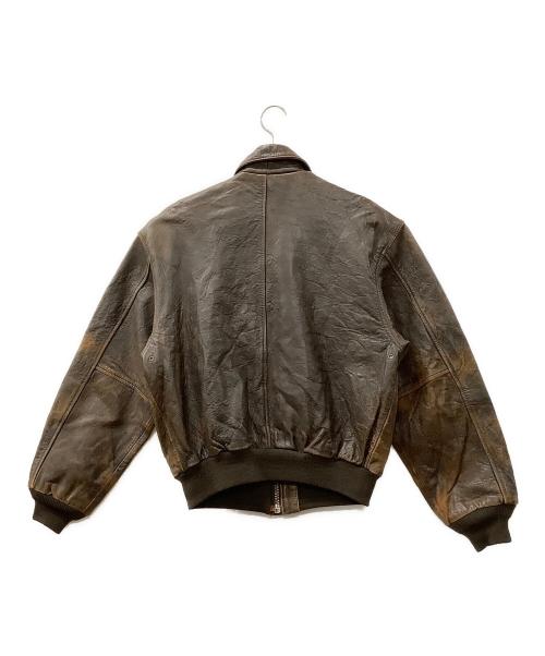 AVIREX（アヴィレックス）AVIREX (アヴィレックス) A-2レザージャケット ブラウン サイズ:Sの古着・服飾アイテム