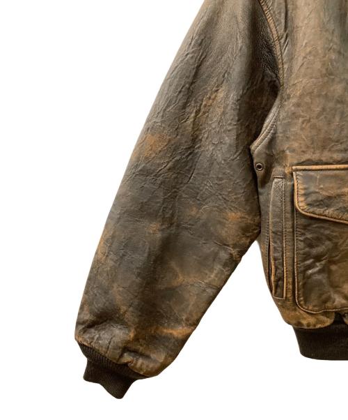 AVIREX（アヴィレックス）AVIREX (アヴィレックス) A-2レザージャケット ブラウン サイズ:Sの古着・服飾アイテム