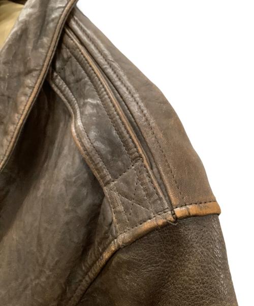 AVIREX（アヴィレックス）AVIREX (アヴィレックス) A-2レザージャケット ブラウン サイズ:Sの古着・服飾アイテム