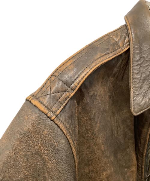 AVIREX（アヴィレックス）AVIREX (アヴィレックス) A-2レザージャケット ブラウン サイズ:Sの古着・服飾アイテム