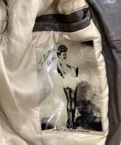 AVIREX（アヴィレックス）AVIREX (アヴィレックス) A-2レザージャケット ブラウン サイズ:Sの古着・服飾アイテム