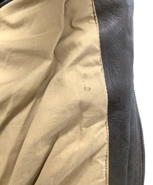 AKASO（アカソ）AKASO (アカソ) A-2レザージャケット ブラウン サイズ:Lの古着・服飾アイテム