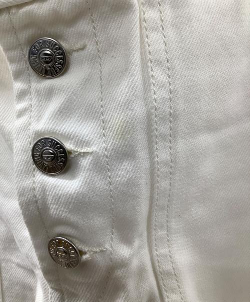 DIESEL（ディーゼル）DIESEL (ディーゼル) ワイドデニムパンツ ホワイト サイズ:W23の古着・服飾アイテム