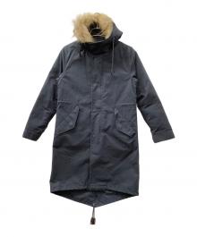 FRED PERRY（フレッドペリー）の古着「ダウンライナー付モッズコート」｜ネイビー