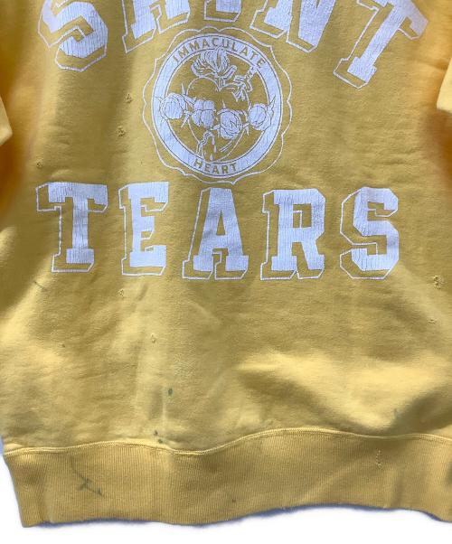 SAINT MICHAEL（セントマイケル）SAINT MICHAEL (セントマイケル) Denim Tears (デニムティアーズ) スウェット ヴィンテージ加工 イエロー サイズ:Mの古着・服飾アイテム