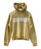 DSQUARED2ディースクエアード）の古着「プルオーバーパーカー」｜イエロー