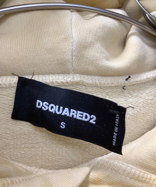 DSQUARED2（ディースクエアード）DSQUARED2 (ディースクエアード) プルオーバーパーカー イエロー サイズ:Sの古着・服飾アイテム
