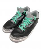 NIKEナイキ）の古着「AIR JORDAN 3 RETRO（エアジョーダン3レトロ）」｜ブラック×グレー
