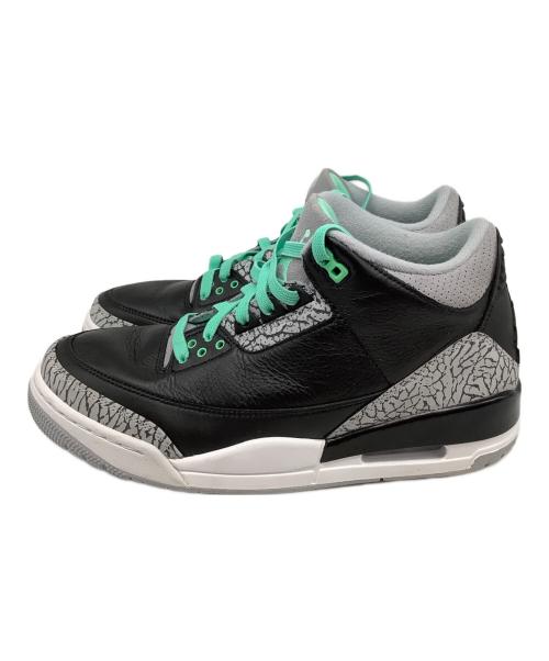 NIKE（ナイキ）NIKE (ナイキ) AIR JORDAN 3 RETRO（エアジョーダン3レトロ） ブラック×グレー サイズ:US9の古着・服飾アイテム