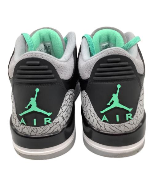 NIKE（ナイキ）NIKE (ナイキ) AIR JORDAN 3 RETRO（エアジョーダン3レトロ） ブラック×グレー サイズ:US9の古着・服飾アイテム