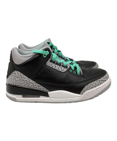 NIKE（ナイキ）NIKE (ナイキ) AIR JORDAN 3 RETRO（エアジョーダン3レトロ） ブラック×グレー サイズ:US9の古着・服飾アイテム