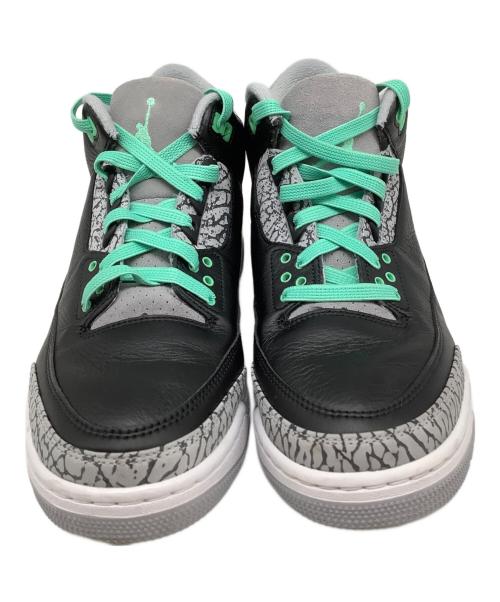 NIKE（ナイキ）NIKE (ナイキ) AIR JORDAN 3 RETRO（エアジョーダン3レトロ） ブラック×グレー サイズ:US9の古着・服飾アイテム