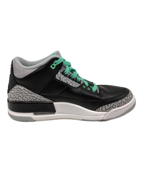 NIKE（ナイキ）NIKE (ナイキ) AIR JORDAN 3 RETRO（エアジョーダン3レトロ） ブラック×グレー サイズ:US9の古着・服飾アイテム