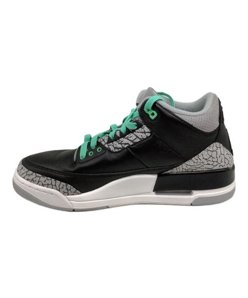 NIKE（ナイキ）NIKE (ナイキ) AIR JORDAN 3 RETRO（エアジョーダン3レトロ） ブラック×グレー サイズ:US9の古着・服飾アイテム