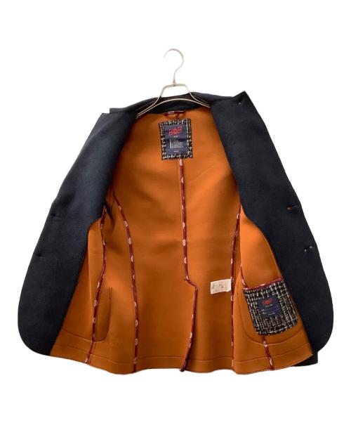 Bob（ボブ）Bob (ボブ) ダブルフェイスメルトンボンディングジャケット ネイビー×ブラウン サイズ:48の古着・服飾アイテム