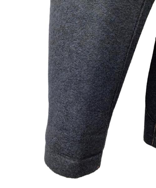 Bob（ボブ）Bob (ボブ) ダブルフェイスメルトンボンディングジャケット ネイビー×ブラウン サイズ:48の古着・服飾アイテム