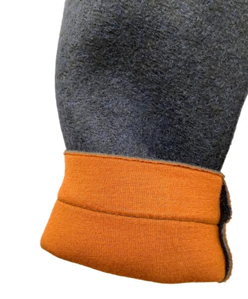 Bob（ボブ）Bob (ボブ) ダブルフェイスメルトンボンディングジャケット ネイビー×ブラウン サイズ:48の古着・服飾アイテム