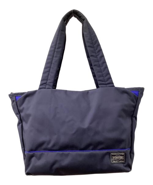 PORTER GIRL（ポーターガール）PORTER GIRL (ポーターガール) ムース トートバッグ(S) ネイビーの古着・服飾アイテム