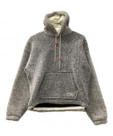 DIESEL（ディーゼル）の古着「ボア プルオーバー パーカー」｜グレー