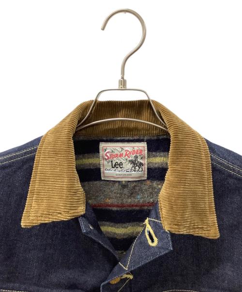 LEE（リー）LEE (リー) stormrider 裏ブランケットデニムジャケット ブラウン×インディゴ サイズ:Sの古着・服飾アイテム