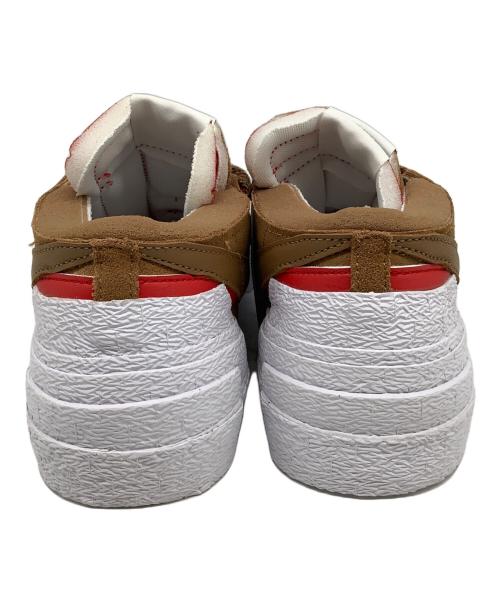 NIKE（ナイキ）NIKE (ナイキ) sacai (サカイ) NIKE SACAI BLAZER LOW ブラウン×レッド サイズ:US7 未使用品の古着・服飾アイテム