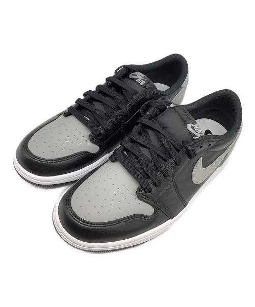 NIKE（ナイキ）NIKE (ナイキ) AIR JORDAN1 RETRO LOW OG（エアジョーダン1） ブラック×グレー サイズ:US9.5 未使用品の古着・服飾アイテム