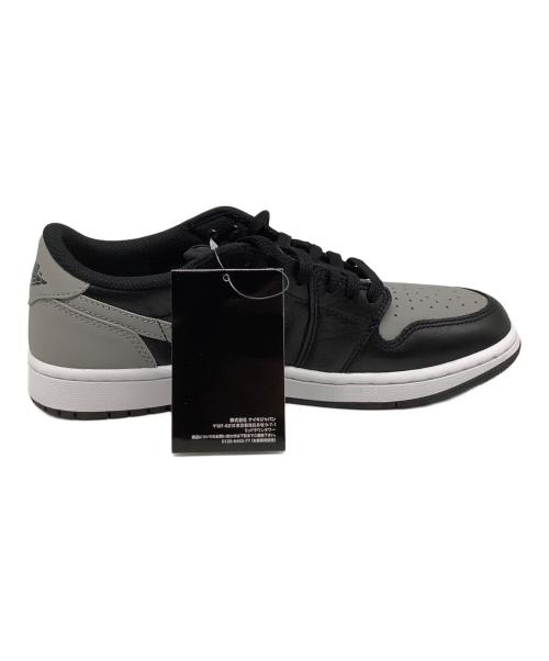 NIKE（ナイキ）NIKE (ナイキ) AIR JORDAN1 RETRO LOW OG（エアジョーダン1） ブラック×グレー サイズ:US9.5 未使用品の古着・服飾アイテム