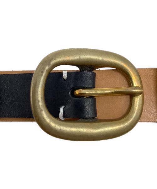 KOLOR（カラー）KOLOR (カラー) レザーベルト ブラックの古着・服飾アイテム