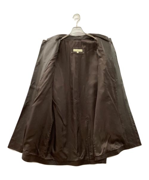 JOSEPH ABBOUD（ジョセフアブード）JOSEPH ABBOUD (ジョセフアブード) ラムレザーコート ブラウン サイズ:Lの古着・服飾アイテム