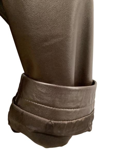 JOSEPH ABBOUD（ジョセフアブード）JOSEPH ABBOUD (ジョセフアブード) ラムレザーコート ブラウン サイズ:Lの古着・服飾アイテム