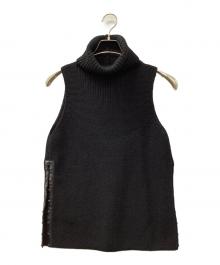 GUCCI（グッチ）の古着「ハイネックサイドスリットニット」｜ブラック